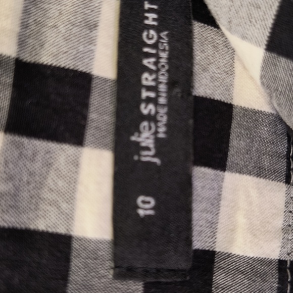 Loft Size 10 Seersucker Straight Leg, Front And Back Pockets, Measurements Below - Picture 3 of 7